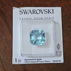 AUTH SWAROVSKI CRYSTAL AQUAMARINE IGNITE IMPERIAL REPLACMENT JEWELRY FANCY STONE